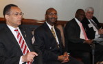 President Spence and others observing the event