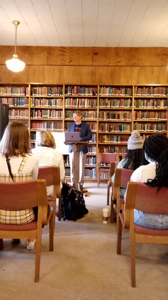 Lecture at the library